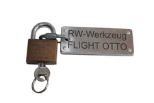 Orig. ABUS Bügelschloss Vorhängeschloss Sicherheitsschloss Ex. Bundeswehr m. Anh