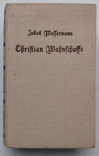 1919 jacob wassermann - -,