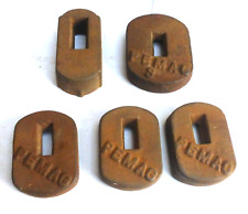 5 alte KFZ Gewichte Pemag ? Bauern Landtechnik Frontlader gemarkt GEWICHT ??