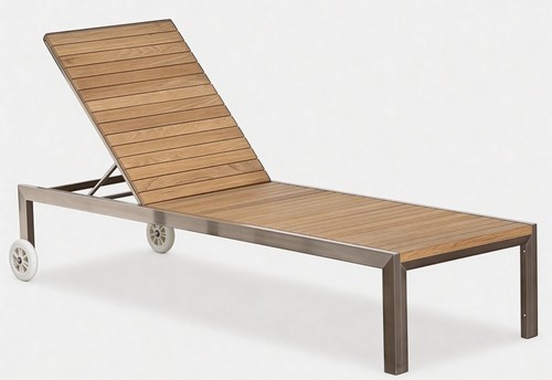 Edelstahl teak liege - edelstahl,