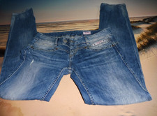Herrlicher Blaustoff  31 / 34 Tight 5039 Stretch W 44 cm L 107 cm Jeans Hose Top