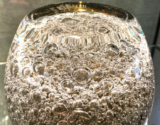Schwere Kunstglas  Vase