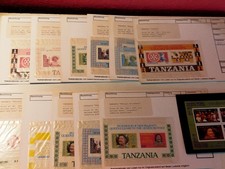 Briefmarken Tansania Afrika Postfr.  Blöcke mit seltenen Abarten siehe Bilder