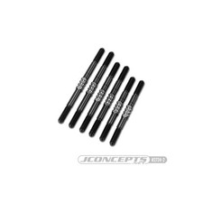 JConcepts XRAY XB4 2024 Fin Titanium turnbuckle set, 6pc. – stealth black / JCO2