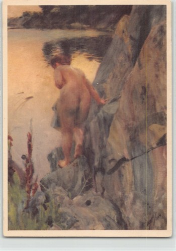 Postkarte 1977 nackte - , frau