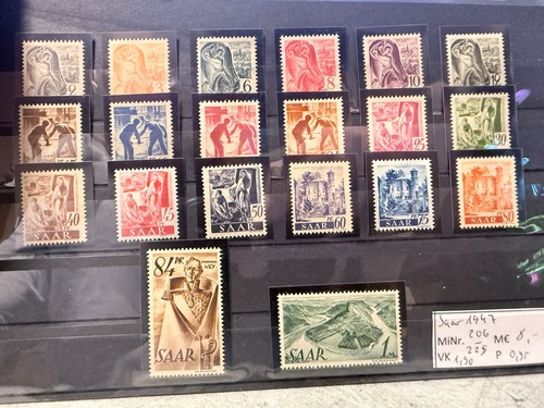 Saarland 1947 206 - mi.-nr., 206-225