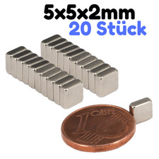20 x Neodym Magnet Quader