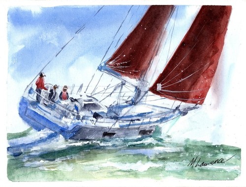 Gemälde einer beneteau - gemälde, 60