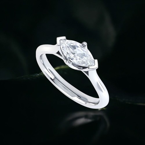 Diamant ehering 14k wei - 14k, wei�gold