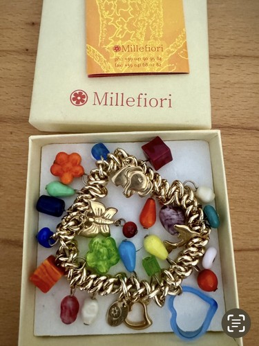 Armband muranoglas millefiori - armband,