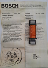 GENERATORANKER 6V 17 W Bosch