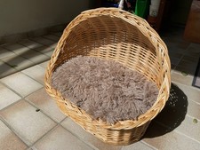 Weidekorb mit Kissen ca 39cm