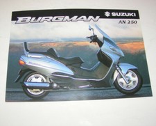 Prospekt / Broschüre Suzuki AN 250 Burgman - Motorroller - Ausgabe 1998