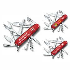 Victorinox Schweizer Taschenmesser Huntsman personalisiert mit Namen rot 1.3713