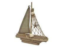 Segelboot Boot  maritime Dekoration  L- 18 cm x B- 5 cm x H- 21,5 cm