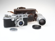 Leica III C IIIC Kamera Camera Elmar 50mm f3.5 Culmninar 135mm Objektiv Leitz...