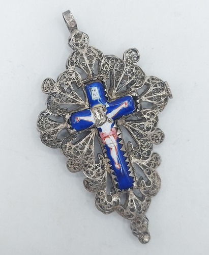 Lot silber kreuz anhänger - 12,