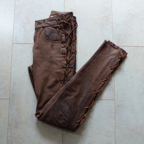 Lederhose mit schnürung - mit, schnürung-