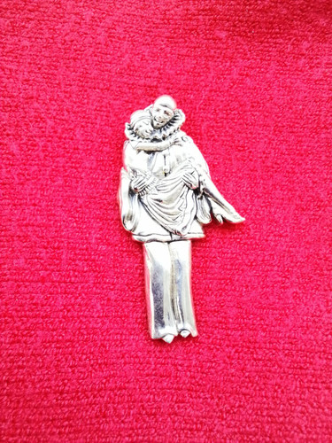 Brosche silber pierrot - brosche,