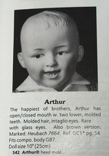 Gießform  Arthur Puppen Kopf