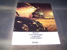 TOPRARITÄT Herrlicher Prestige Prospekt VW Käfer von 1963 !!!