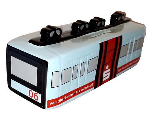Schwebebahn spardose keramik - -,
