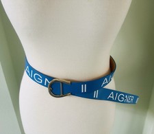 Aigner Gürtel,  blau mit