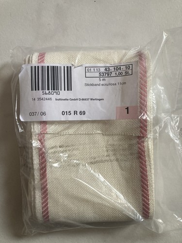 Stickband ecru 100 baumwolle - stickband, 100%