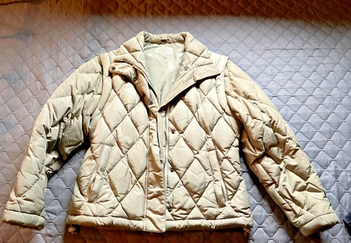 Beige gesteppte jacke von - gesteppte,