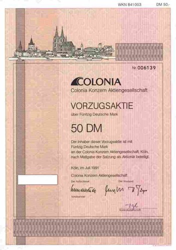 Colonia konzern - konzern, ag