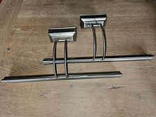 1 Paar Bilderleuchten  Lampen silber Metall mit Röhren je 8 Watt guter Zustand!