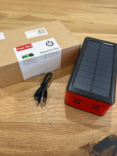 Solar powerbank mit - solar, solarpanel