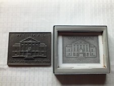 Buderus Kunstguss Jahresplakette Kulturstadt Europas  "WEIMAR" 1999