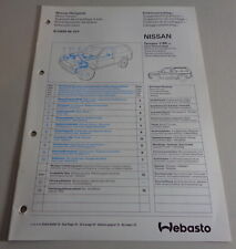 Einbauanweisung Webasto Standheizung DBW 46 - 12V für Nissan Terrano Stand 1989