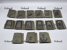 BUNDESWEHR - RANGSCHLAUFEN HEER SCHWARZ AUF OLIV - DIENSTGRAD WÄHLBAR - KLETT!