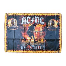 AC/DC Hells Bells Banner Poster Flagge 90 x 60 cm 3 x 2 ft. ca. 