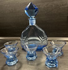 Art Deco Likörset Karaffe und