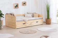 ANGEBOT Massivholz Sofabett Funktionsbett "Nelly" B-WARE Kiefer Natur
