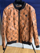 Philipp Plein Lederjacke, Gr XL