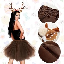 Jiahuade Damen Rentier Kostüm