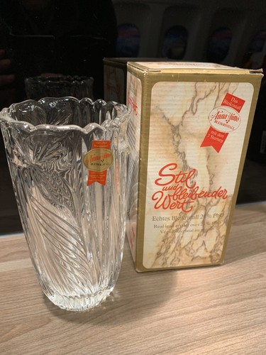 Annahütte bleikristall vase - annahütte, bleikristall-vase