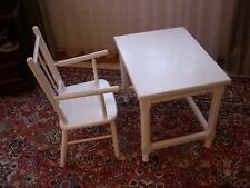 Kinderstuhl und Kindertisch Holz shabby chic antik