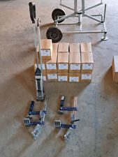 Rohrhaspel Rohrabroller für Heizungsrohr, Tackerklammern, Umlenkzwingen, Tacker