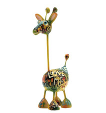 Crazy Giraffe Skulptur Figur