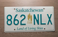 Kanada Saska6chewan Land of Living Skies  License Plate original Nummernschild