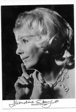 Blandine Ebinger+ - seltenes original Autogramm auf Karte