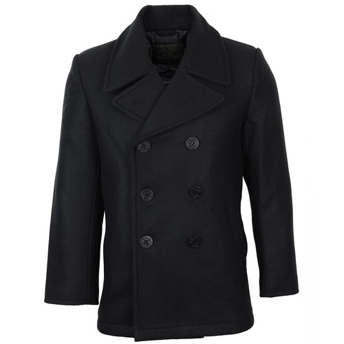 Schwarzer pea coat - pea, der