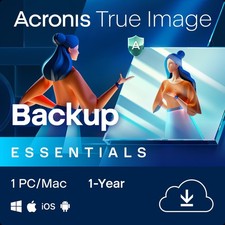 Acronis True Image Essentials 2026 / 1 PC / 1 Jahr / KEY (ESD)