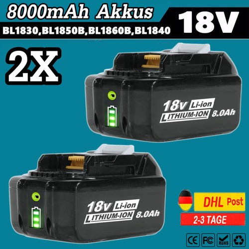 18v 8000mah akku - 8000mah, für