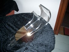 2 X ACRYL MESSING WANDLEUCHTEN 67X21X21 CM NEUWERTIG LEUCHTMITTEL G9 LED/HALOGEN